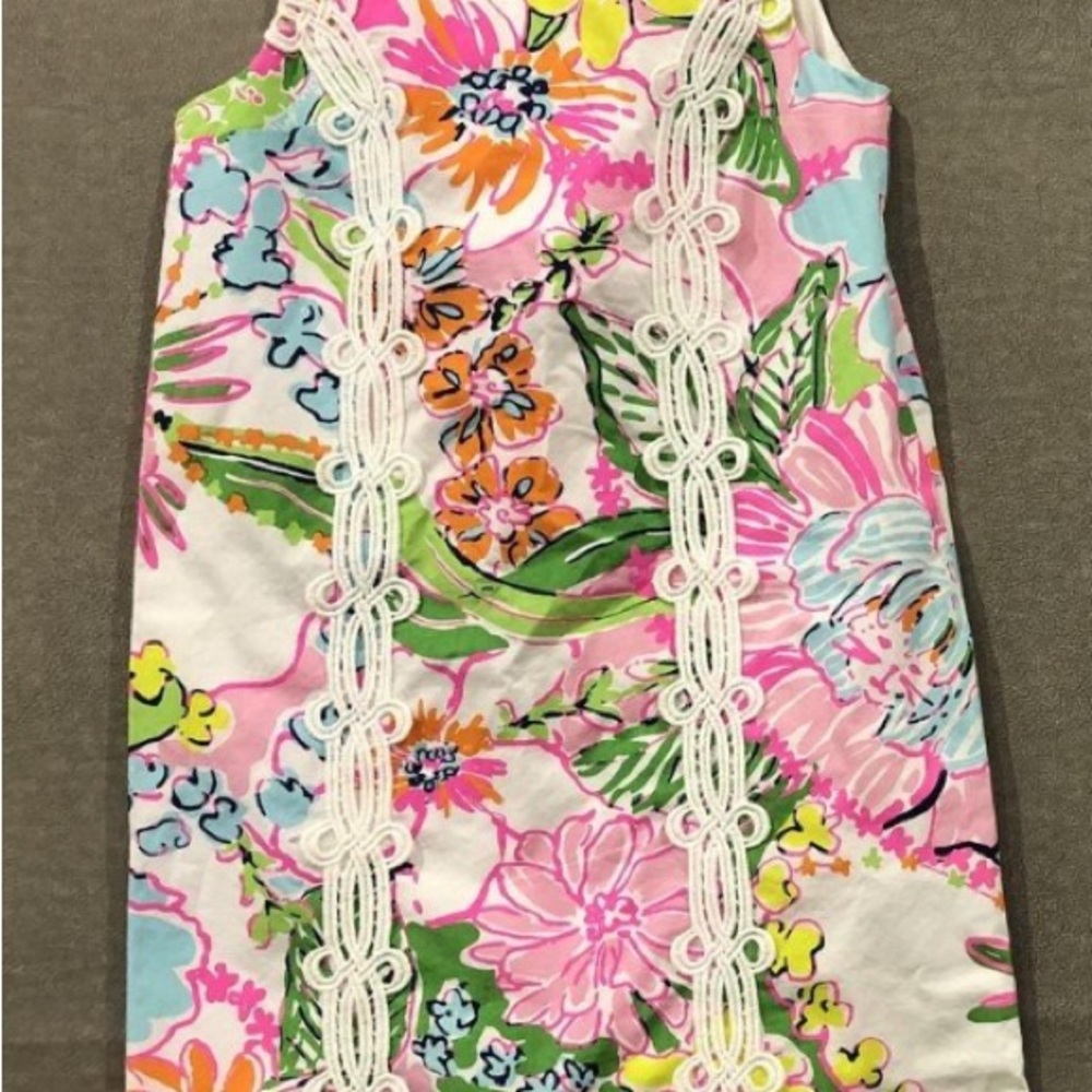 Lily Pulitzer big girls dress  Nosy Posey 7/8 M